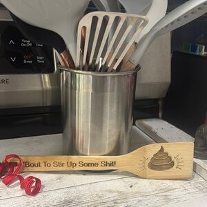 Engraved wooden spoon 